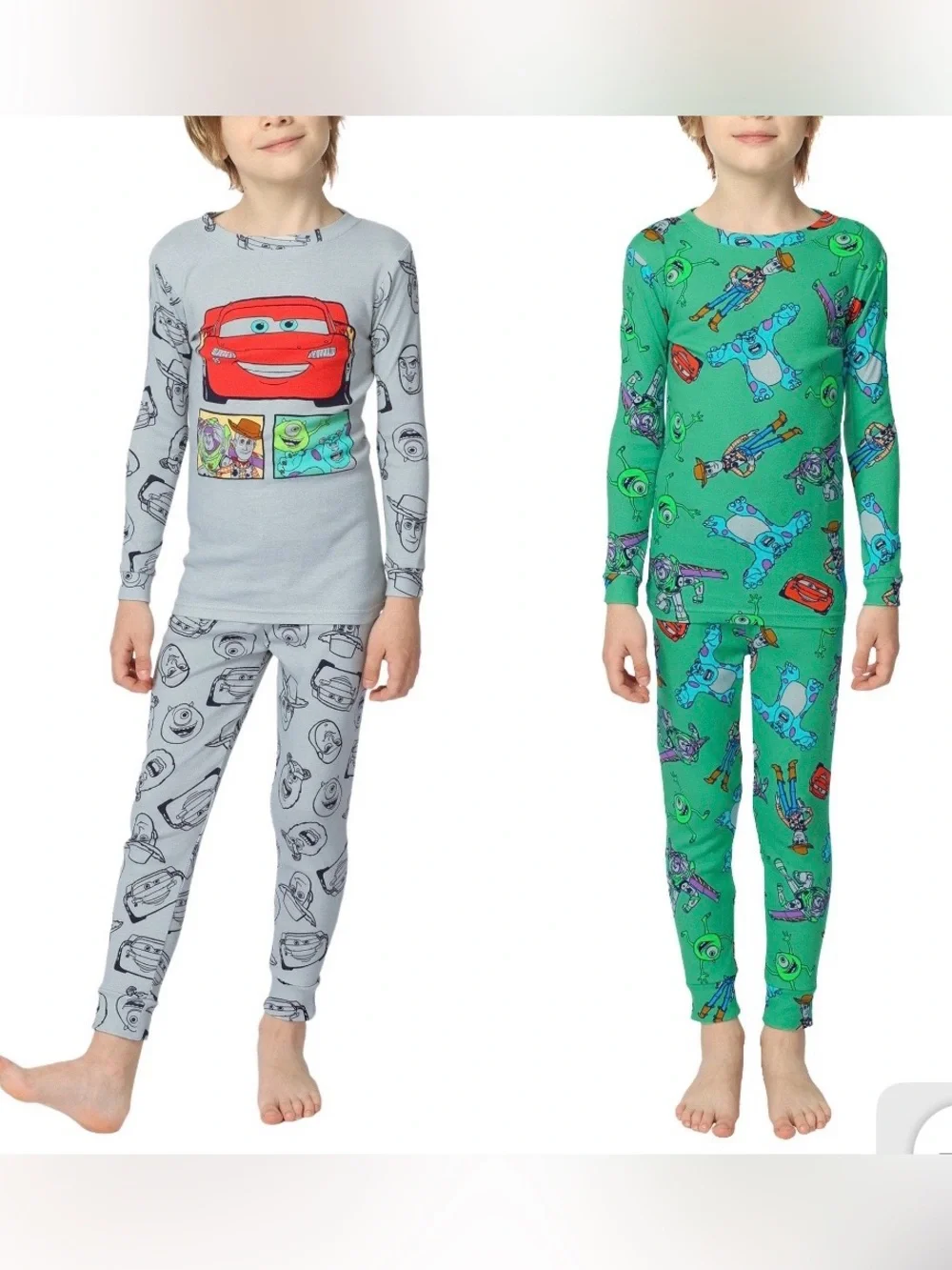 NWT Disney Pixar 4-piece Pajama Set Car Toy Story Boy Size 6